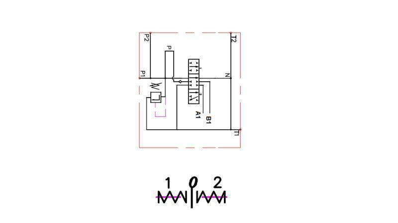 VALVOLA IDRAULICA 1xP40 + UNIDIREZIONALE C1