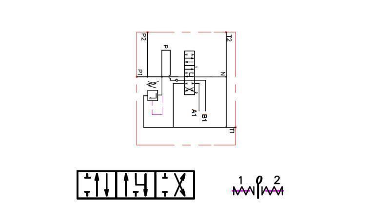 VALVOLA IDRAULICA 1xP40 + MOTORE IDRAULICO D1