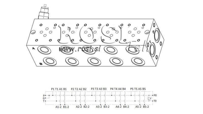 PIEDE CETOP3 NG6 5M IN SICUREZPER